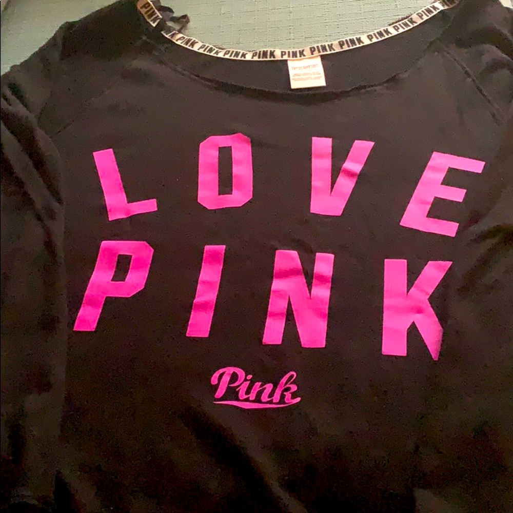 Victoria’s Secret Pink Off Shoulder Sweatshirt